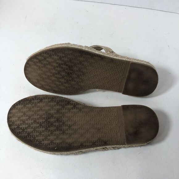 Sam‎ Edelman Flat Sandals Womens Size 5 Averie Espadrille Leather Tan Straps C2 - Picture 11 of 11